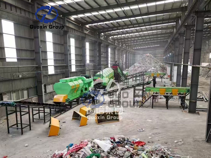 Waste sorting production line